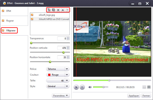 Xilisoft MPEG en DVD Convertisseur
