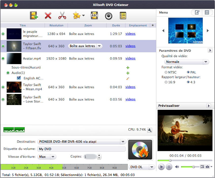 Xilisoft DVD Créateur pour Mac